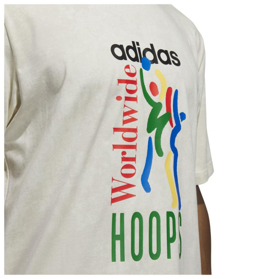 Adidas Ανδρική κοντομάνικη μπλούζα Worldwide Hoops Graphic Tee